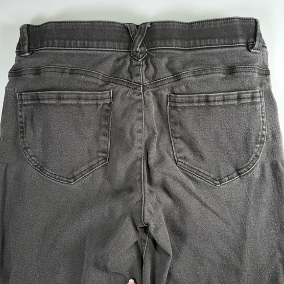 Democracy slimming jeans stretchy mid rise raw hem straight leg gray size 8 - Picture 6 of 9